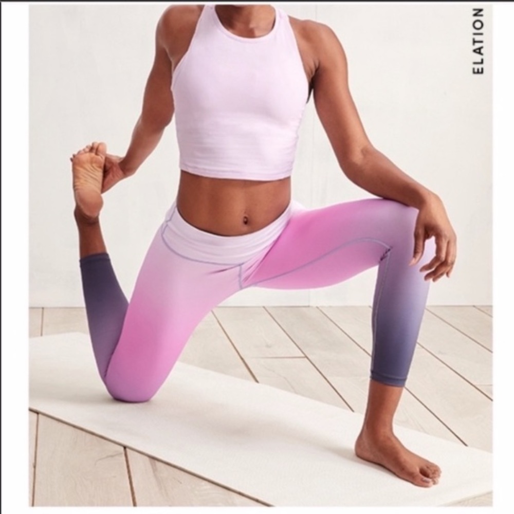 Athleta Ombré 7/8 Tights Elation Leggings, Small